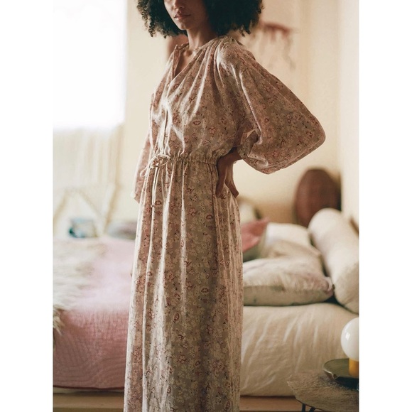 NWOT Christy Dawn The Ainsworth Maxi Long-Sleeve Dress in Violet Morning - Picture 5 of 8